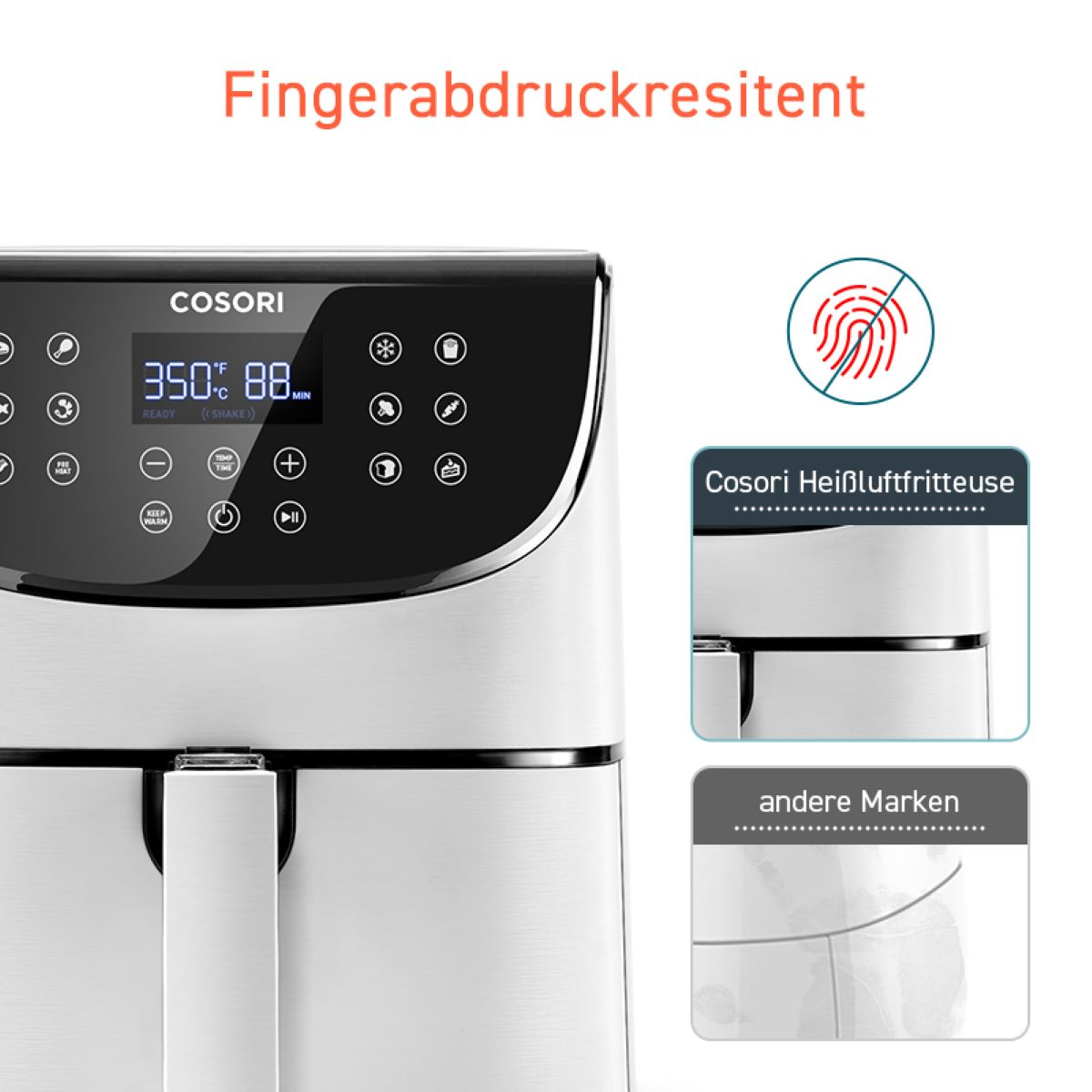 weiß Air Watt COSORI 1700 CP158-AF-RXW Fryer