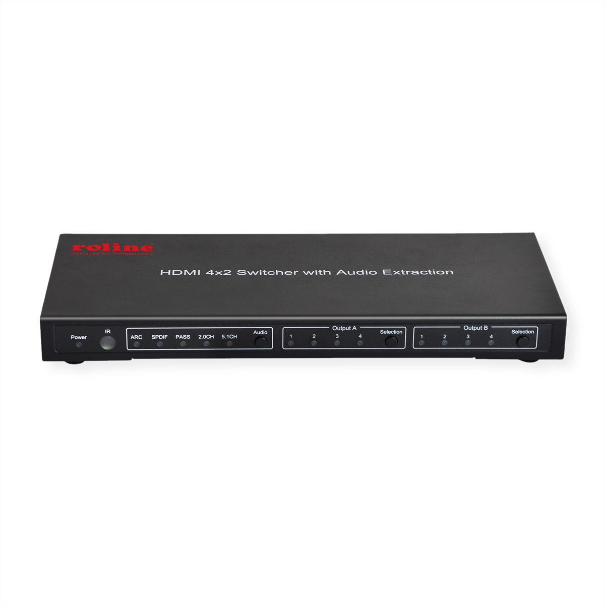 4K HDMI-Matrix-Switch 4K 2, ROLINE Matrix Fernbedienung 4 x Switch, mit HDMI