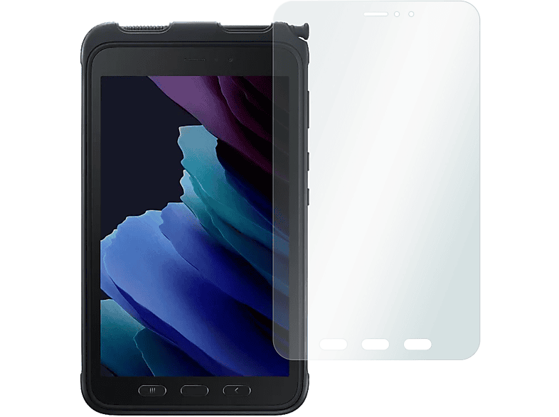 SLABO 2x Displayschutzfolie Crystal Clear Displayschutz(für Samsung Galaxy Tab Active 3)