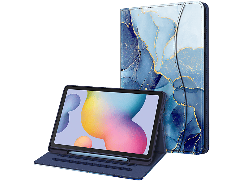 FINTIE Hülle Tablethülle Bookcover Marmor für Ozean Samsung Kunstleder