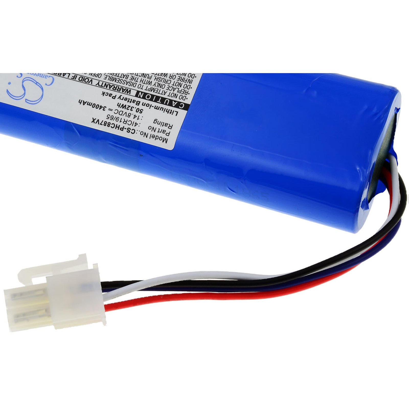 Akku, XXL-Akku 3400mAh 14.8 POWERY Li-Ion FC8776 für Philips Volt,