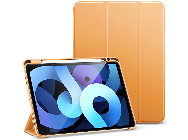 COFI Smart Air Apple 4 für Bookcover iPad (2020 Tablethülle ) Sleep Kunstleder, Papaya 10,9