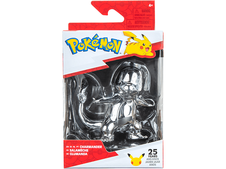 Pokémon - - Glumanda Figur silber Select Battle