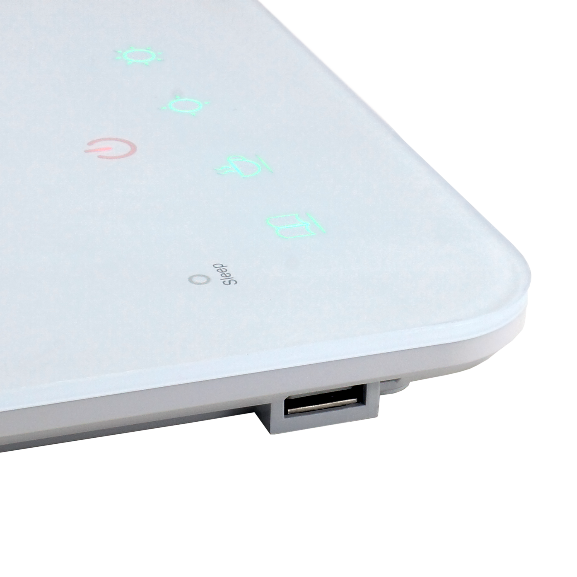 FEINTECH LTL00100 LED kaltweiß warmweiß Smart-Touch bis USB und mit Schreibtischlampe