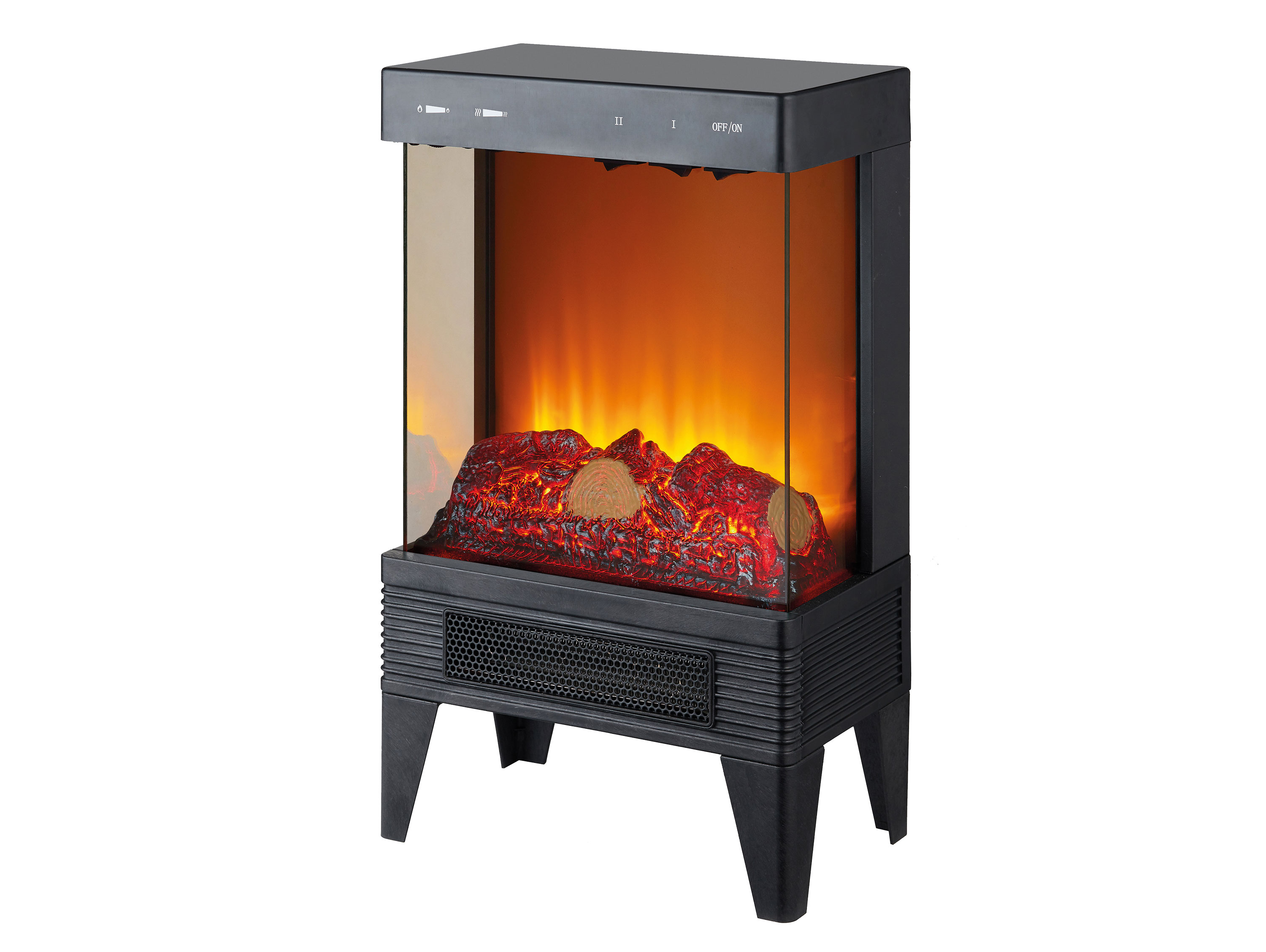 Purline Chimenea Tipo estufa 2kw con diseño mode chimeneas che210 negro