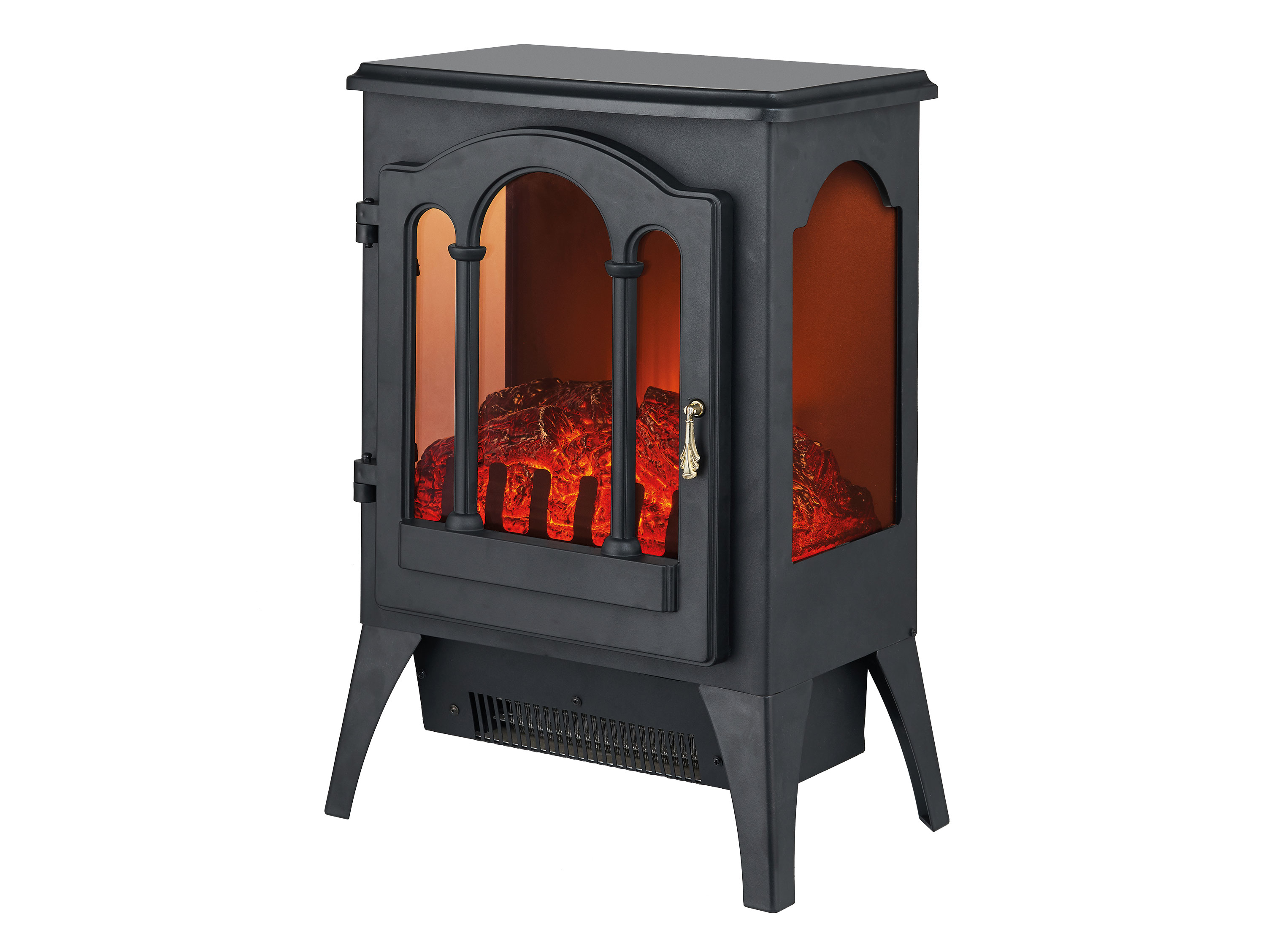 Purline Chimenea Tipo estufa 2kw con diseño en negro che220