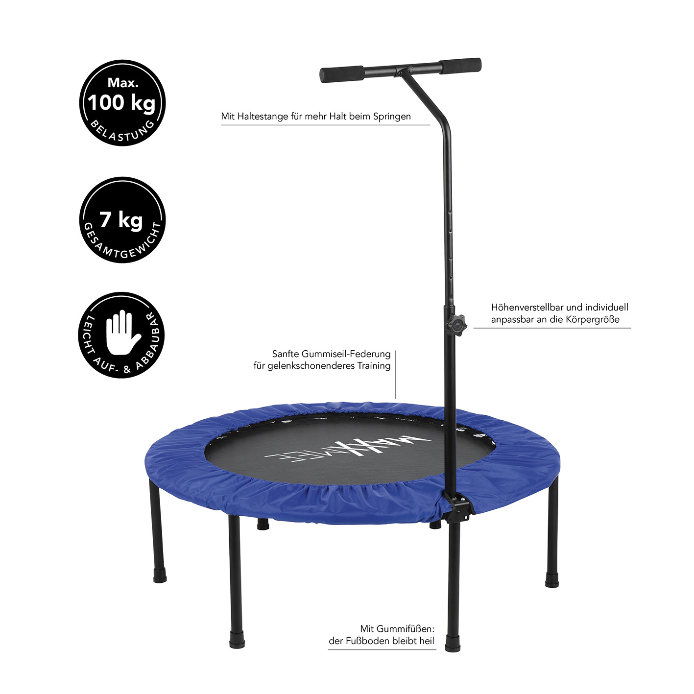 mehrfarbig MAXXMEE 09529 Trampolin,