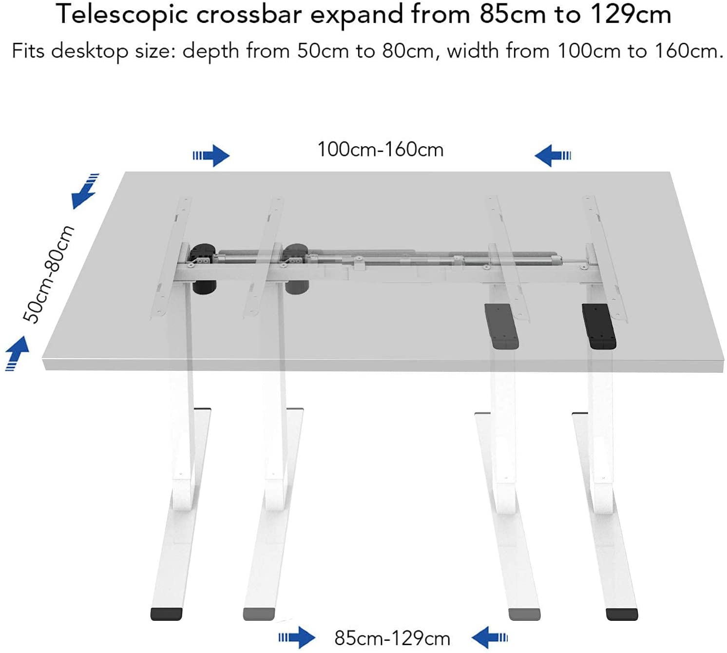 Tischgestell höhenverstellbares Elektrisch FLEXISPOT EG1