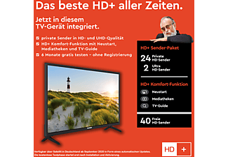 TELEFUNKEN XF32K550 LED TV (Flat, 32 Zoll / 80 cm, Full-HD, SMART TV)