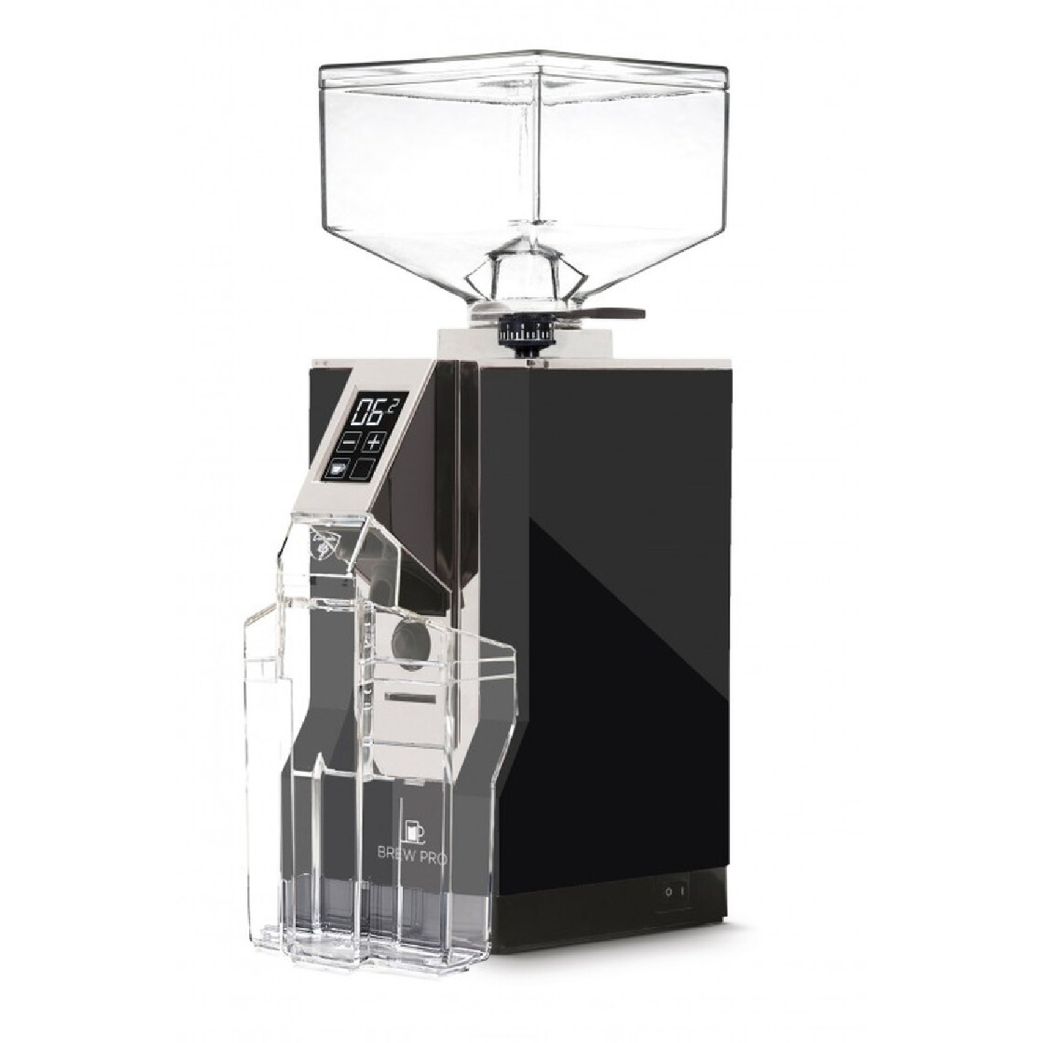 EUREKA Mignon Brew Pro Elektrische Kaffeemühle Black aus (310 gehärtetem mm-Scheibenmahlwerk Watt, Stahl) Matt 55