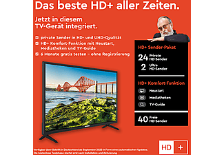 TELEFUNKEN XH32J511V LED TV (Flat, 32 Zoll / 80 cm, HD-ready, SMART TV)