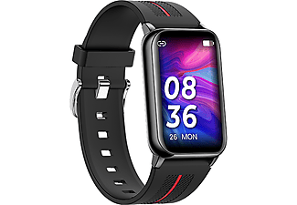 LOOKIT Active schwarz + U8 In Ear Kopfhörer Activity Tracker Metall Silikon, Schwarz