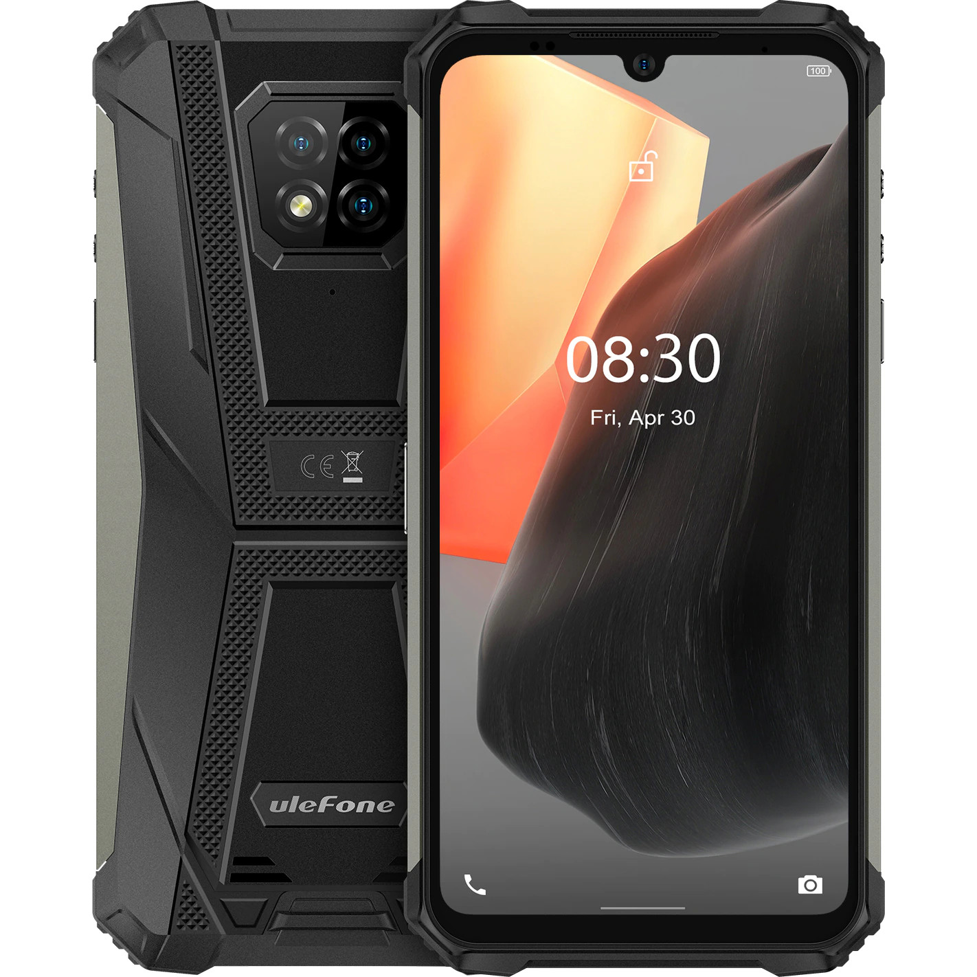 64 ULEFONE Dual Armor Black GB 8 SIM