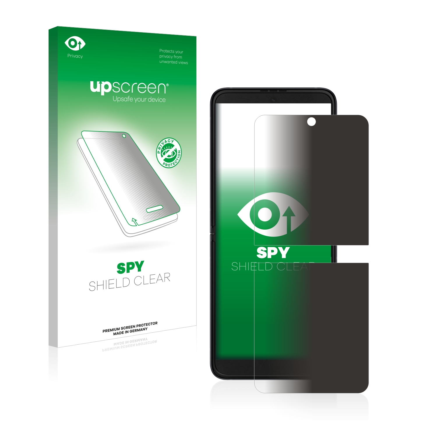 UPSCREEN Anti-Spy Samsung 3 Blickschutzfolie Schutzfolie(für Galaxy Flip 5G) Z