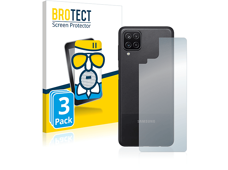 3x Airglass Galaxy (Rückseite)) Samsung Nacho matte BROTECT Schutzfolie(für A12
