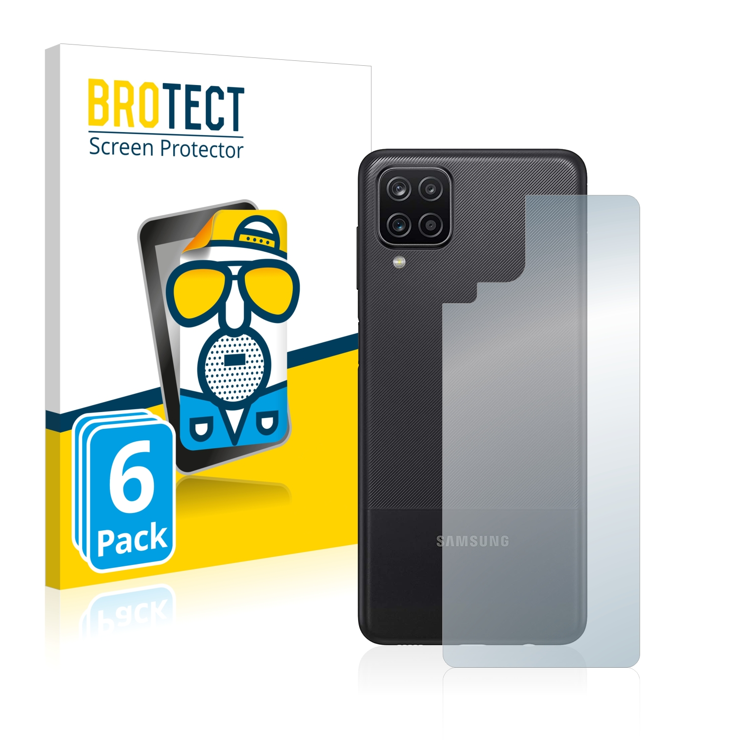 6x (Rückseite)) Nacho BROTECT A12 Samsung matte Galaxy Schutzfolie(für