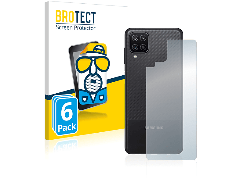 6x (Rückseite)) Nacho BROTECT A12 Samsung matte Galaxy Schutzfolie(für