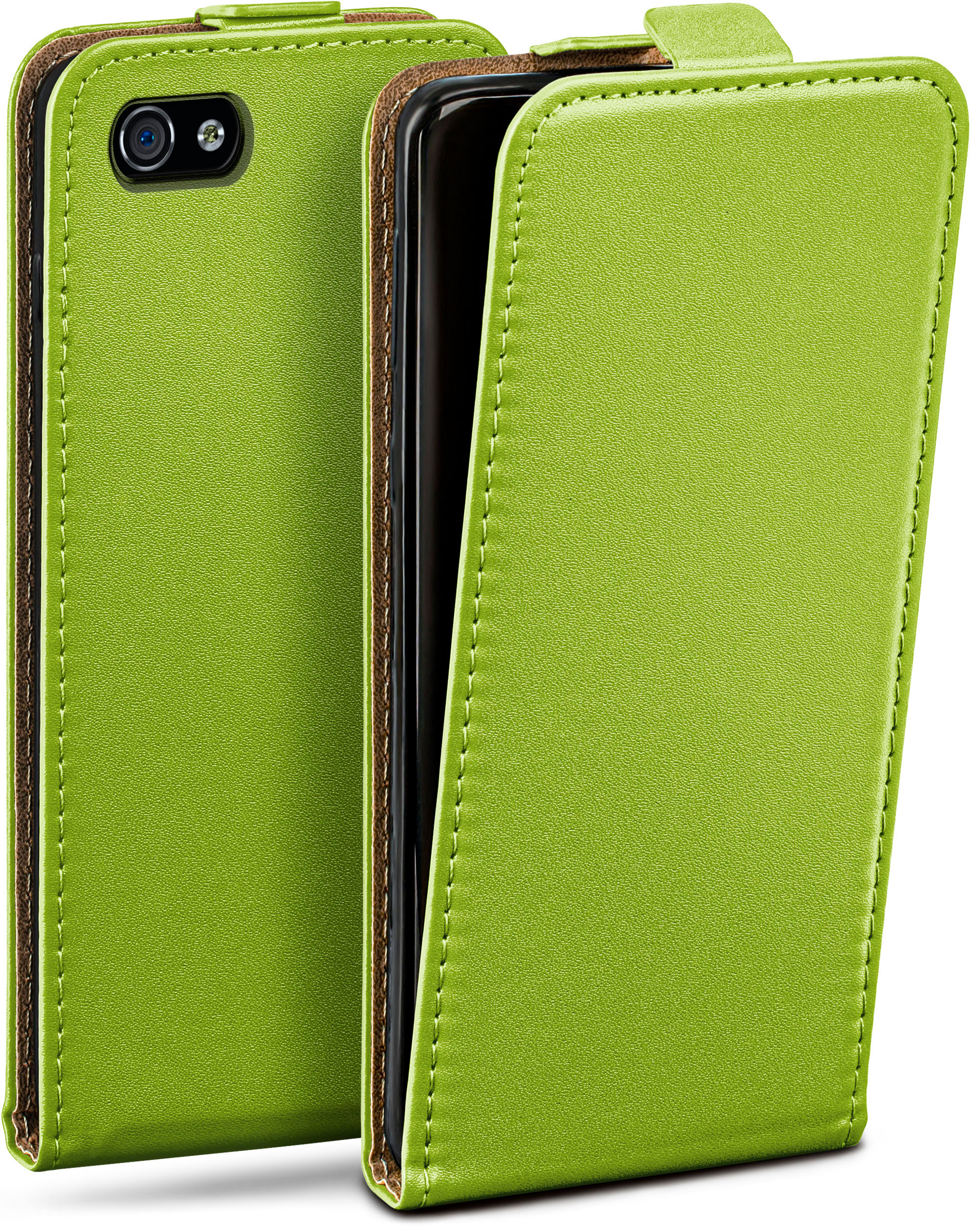 / 4, iPhone Apple, MOEX Flip Case, Flip Cover, Lime-Green iPhone 4s