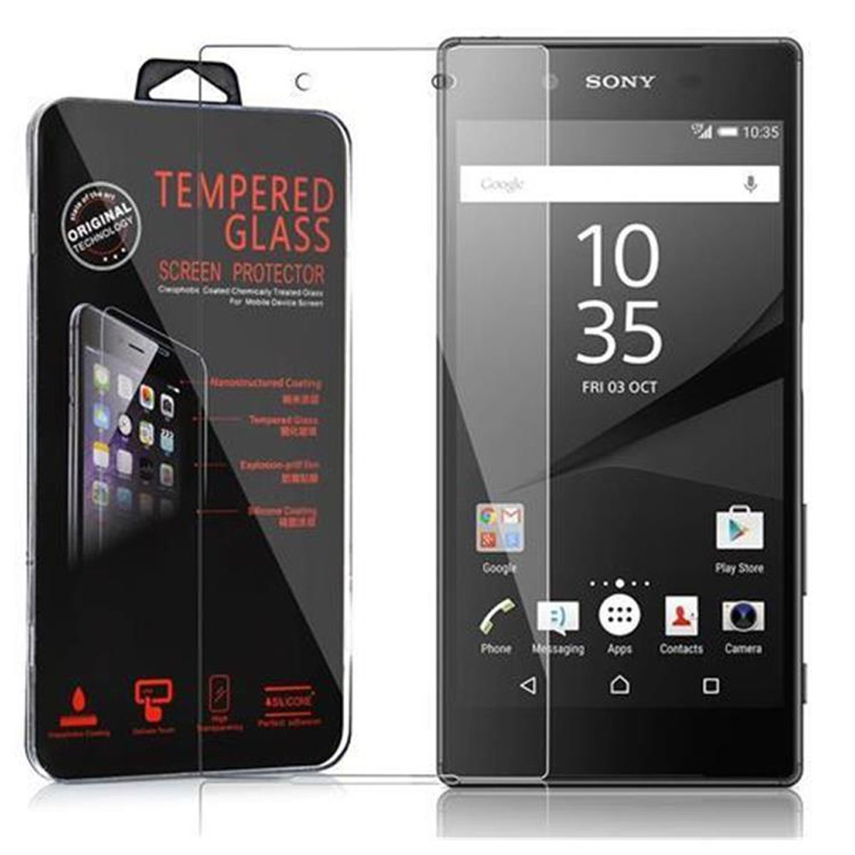 Z5) Sony Xperia Schutzglas CADORABO Schutzfolie(für Tempered Glas