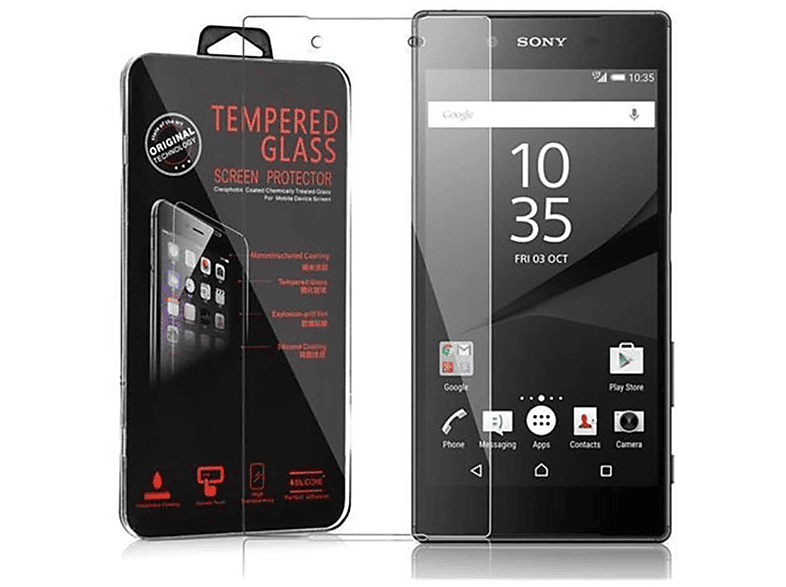 Z5) Sony Xperia Schutzglas CADORABO Schutzfolie(für Tempered Glas