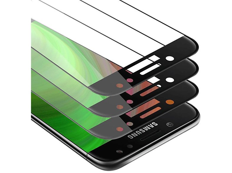 Vollbild Galaxy Schutzfolie(für CADORABO Tempered J7 Samsung 3x Schutzglas 2018)