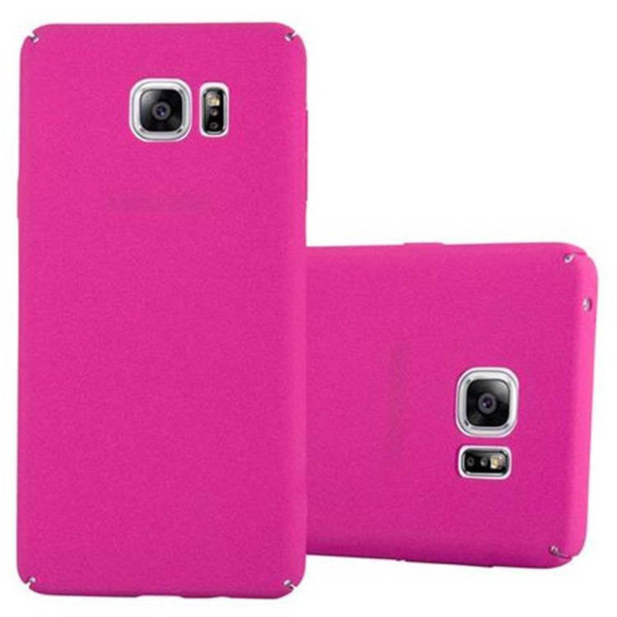 Hülle Galaxy NOTE FROSTY Style, Frosty Samsung, CADORABO Backcover, im Hard Case 5, PINK