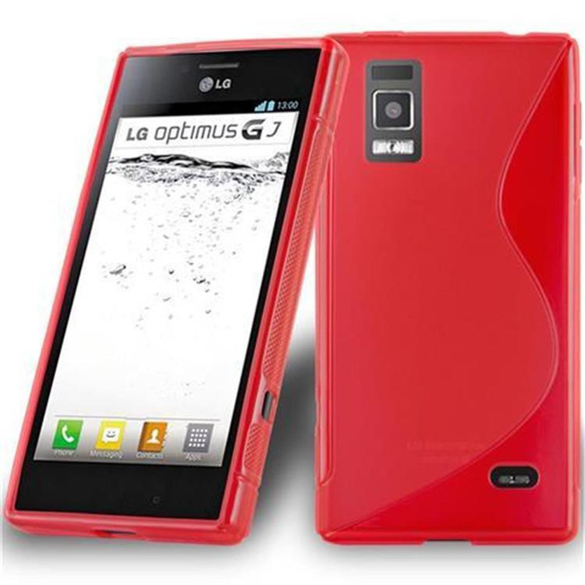 CADORABO ROT LG, INFERNO GJ, TPU OPTIMUS Handyhülle, S-Line Backcover,