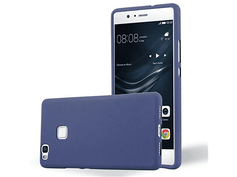 CADORABO LITE, BLAU DUNKEL LITE G9 TPU Schutzhülle, Frosted FROST Huawei, / Backcover, 2016 P9