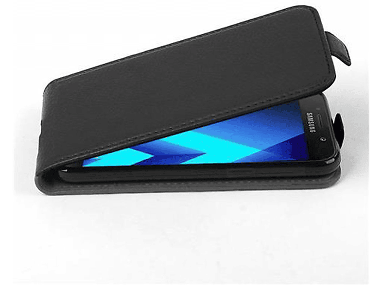 A5 Style, CADORABO im Samsung, SCHWARZ OXID Galaxy 2017, Flip Cover, Schutzhülle Flip