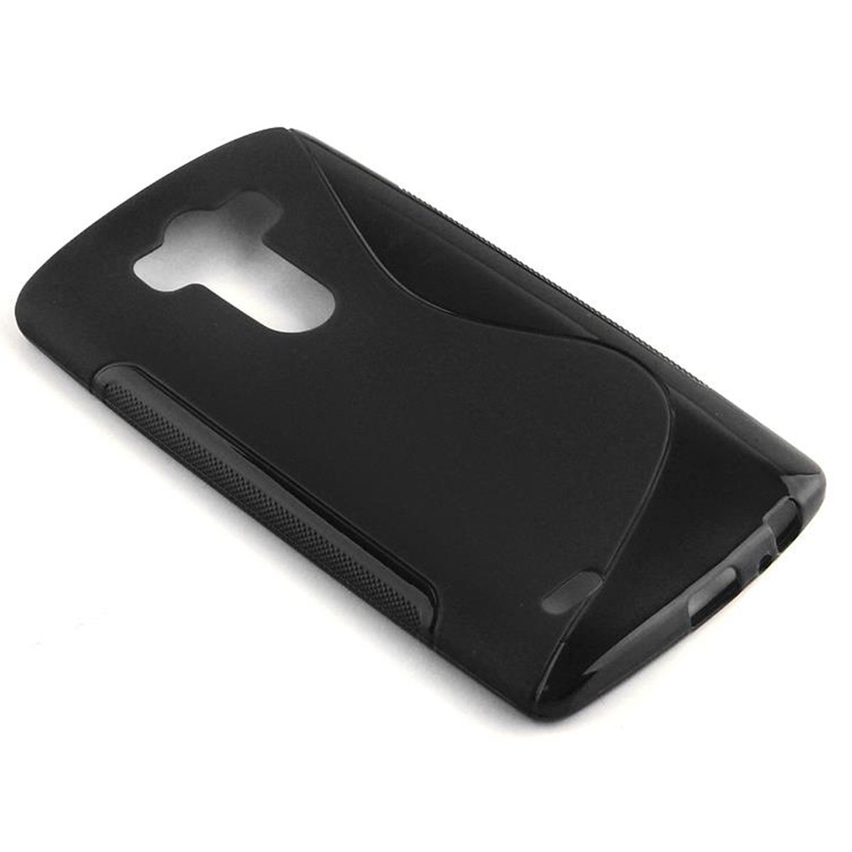 CADORABO TPU S-Line Handyhülle, Backcover, G STYLO, SCHWARZ LG, OXID