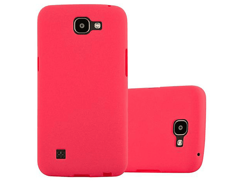 CADORABO TPU Frosted Schutzhülle, FROST LG, K4 ROT Backcover, 2016