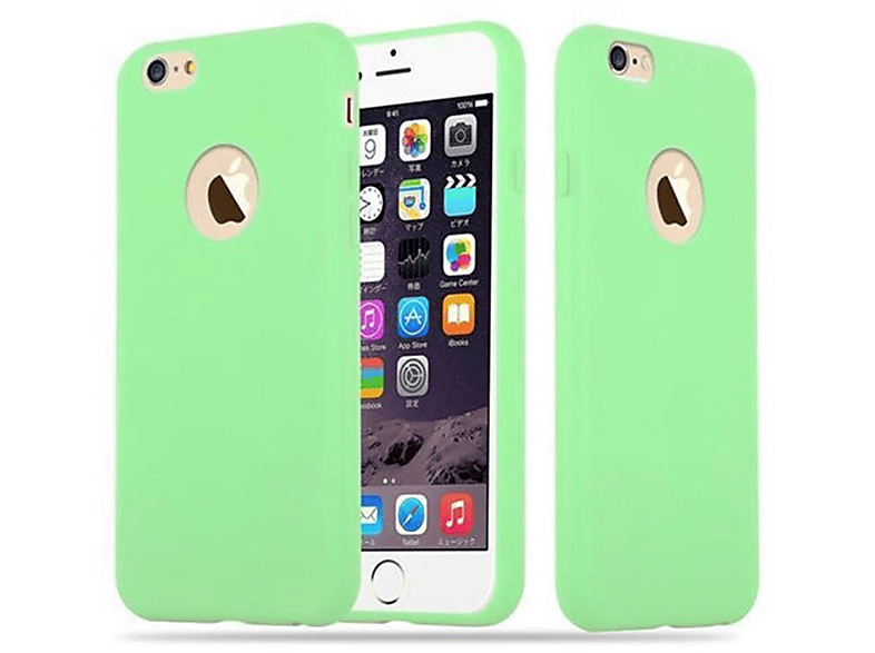 CADORABO Hülle im Style, Candy GRÜN PASTELL CANDY iPhone / 6 TPU Apple, Backcover, 6S