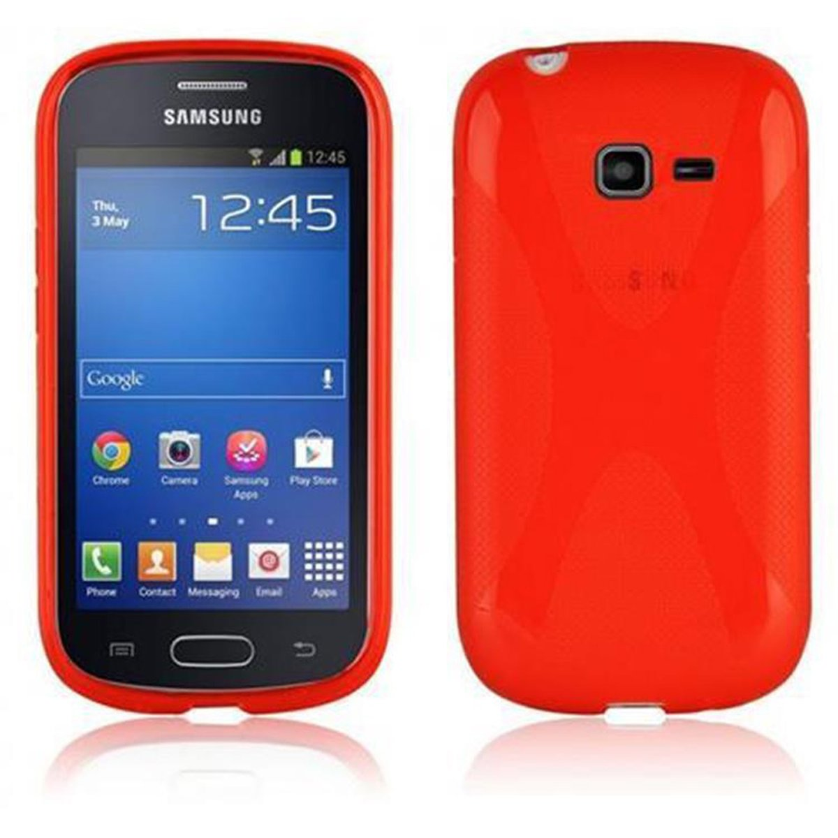 CADORABO TPU Galaxy Backcover, INFERNO Samsung, X-Line LITE, TREND ROT Schutzhülle