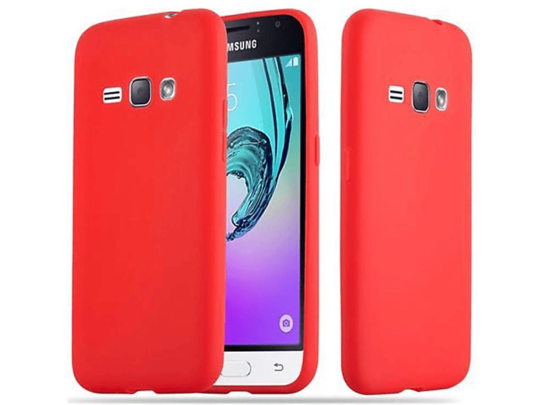 TPU im 2016, Galaxy Hülle Samsung, Style, ROT J1 Backcover, Candy CADORABO CANDY