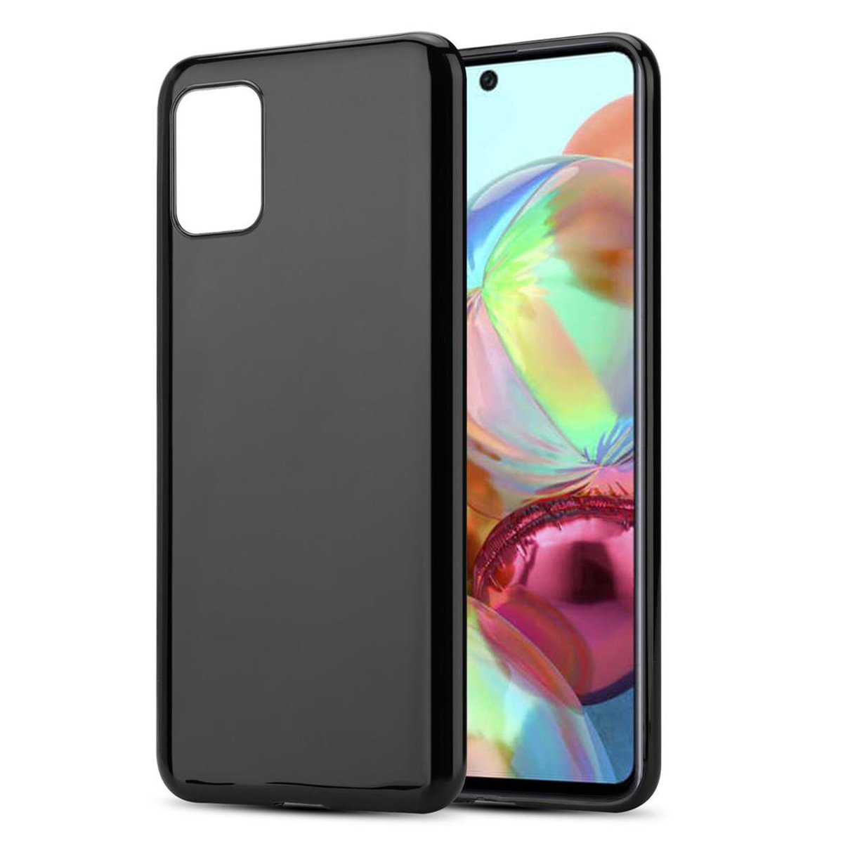 SCHWARZ AIR Samsung, CADORABO 4G, Slim Backcover, A71 Ultra TPU Galaxy Schutzhülle,