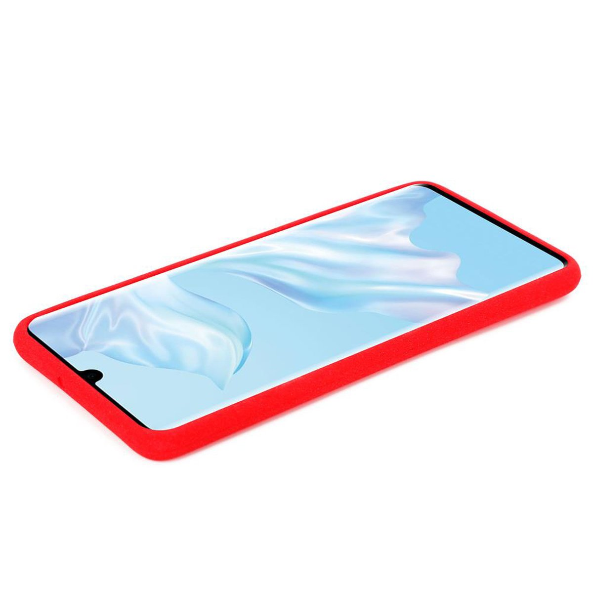 P30 TPU Schutzhülle, ROT Backcover, Huawei, Frosted PRO, CADORABO FROST