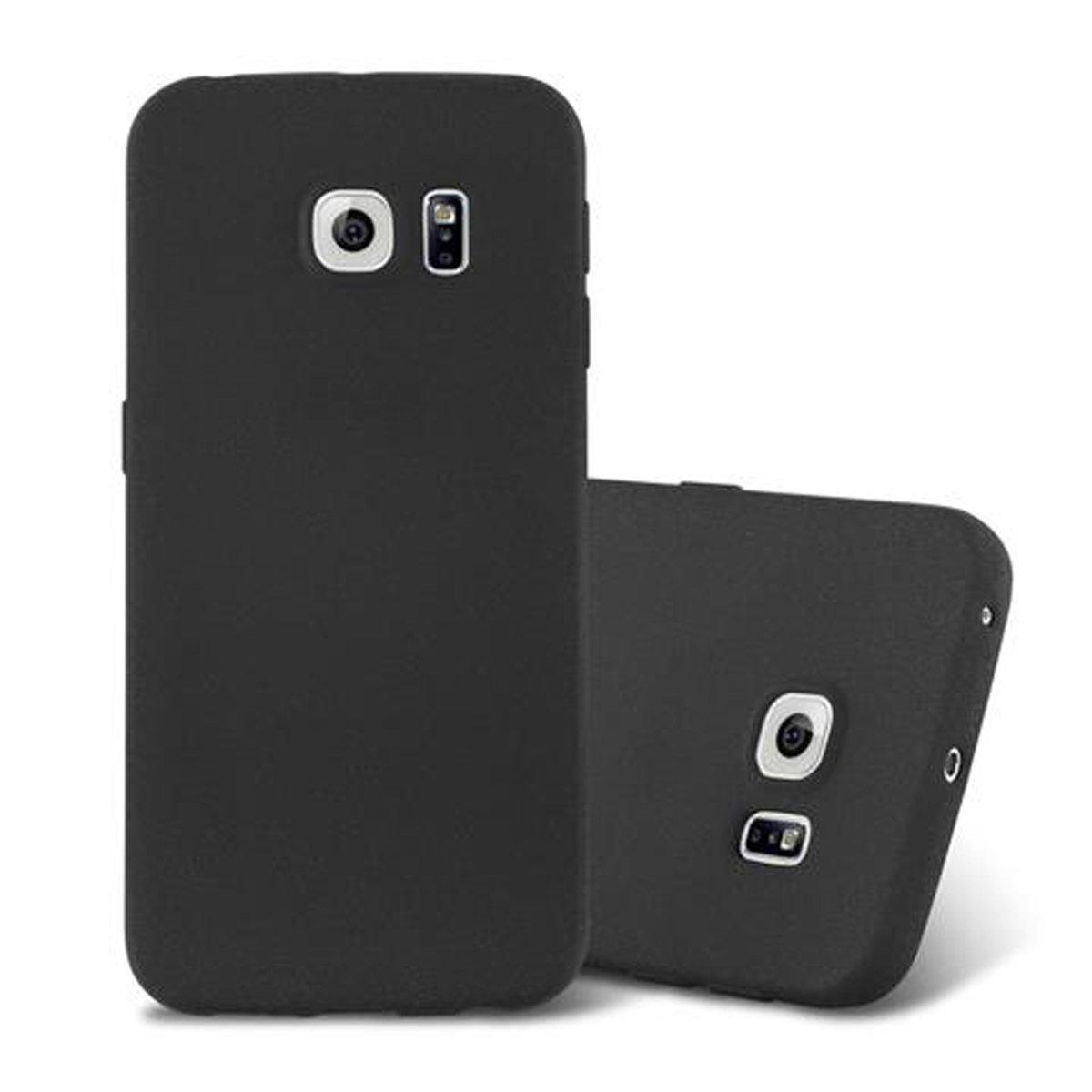 TPU EDGE, Samsung, CADORABO S6 FROST Frosted Backcover, SCHWARZ Galaxy Schutzhülle,