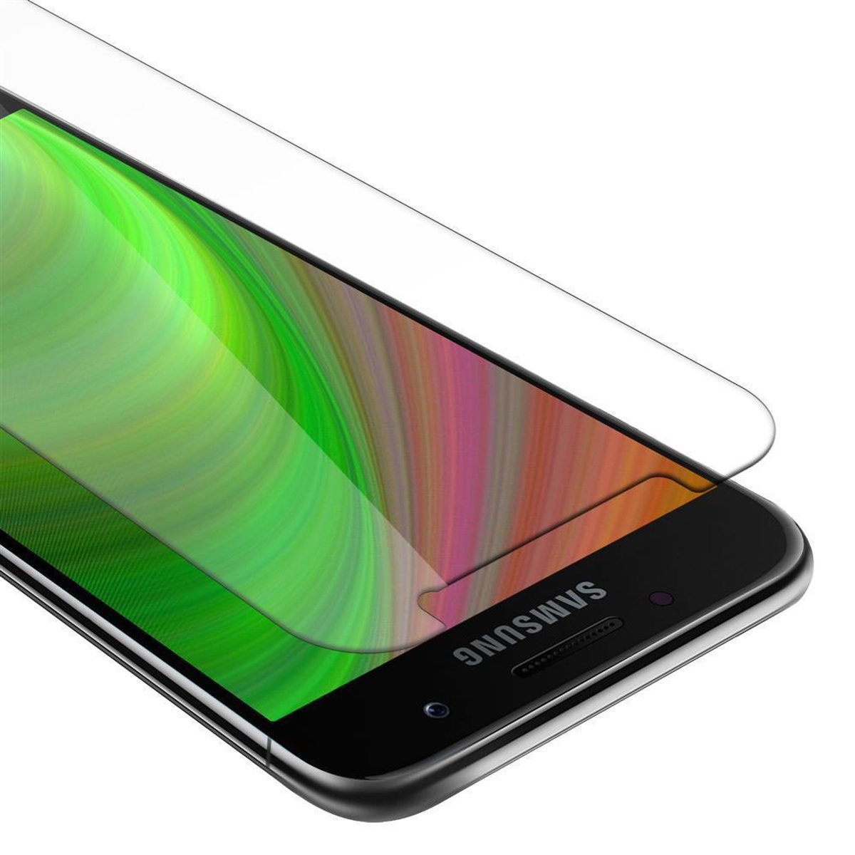 Samsung 2017) Galaxy CADORABO Glas Schutzglas Tempered Schutzfolie(für A3