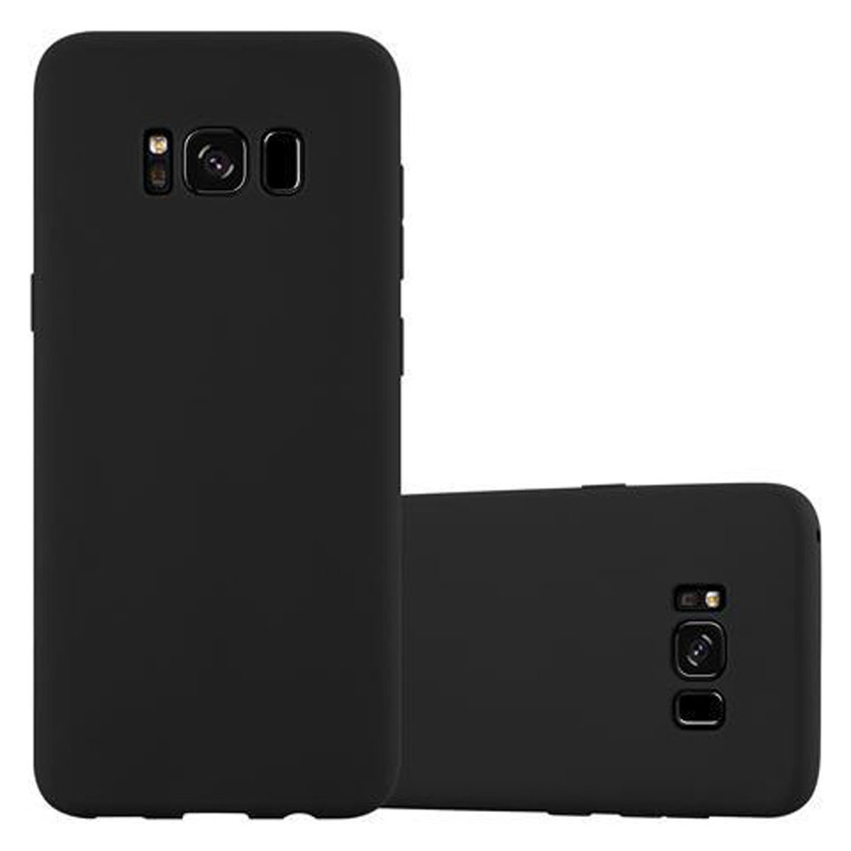 CADORABO Backcover, TPU Hülle Samsung, S8 Style, Candy SCHWARZ im CANDY Galaxy PLUS,