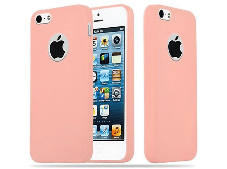 CADORABO Hülle im 5 / Style, Candy 2016, CANDY Backcover, TPU ROSA iPhone Apple, 5S SE 