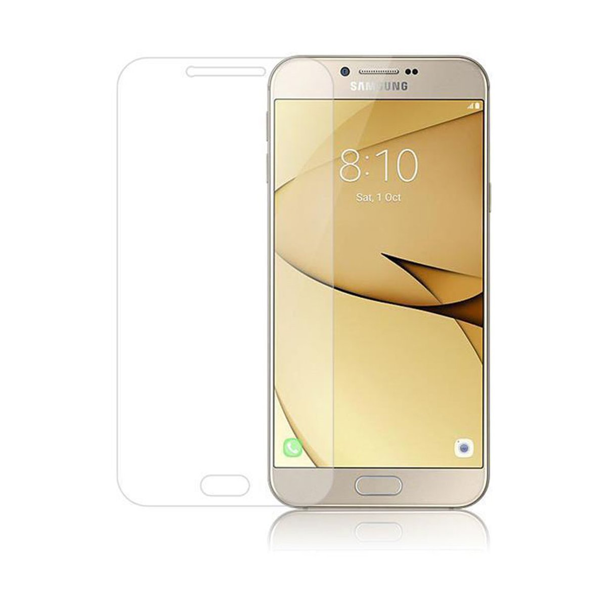 CADORABO Schutzglas A8 2016) Glas Schutzfolie(für Samsung Galaxy Tempered