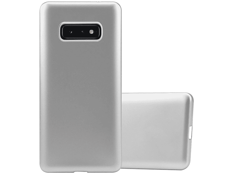 S10e, Samsung, Matt Backcover, CADORABO TPU Galaxy Hülle, Metallic SILBER METALLIC