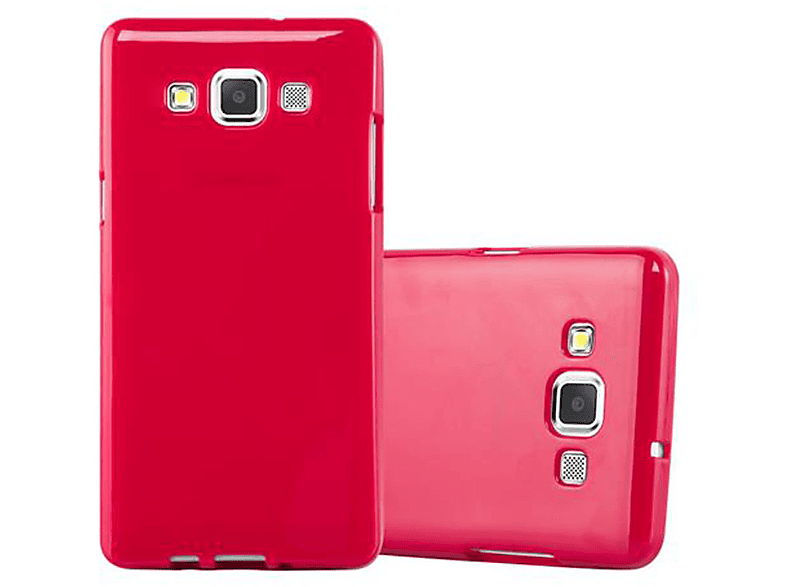 Samsung, TPU CADORABO Galaxy Handyhülle, Backcover, JELLY Jelly A5 ROT 2015,