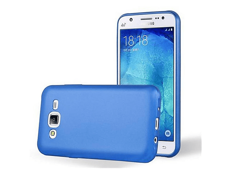 Cadorabo Cover Per ZTE Blade A612 - Custodia In Silicone TPU AZZURRO METALLICO - Sottile 1,2mm - Antiurto E Antigraffio