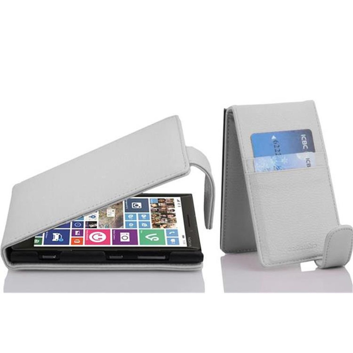 CADORABO Schutzhülle im Flip 929 Nokia, Cover, / Style, Flip 930, MAGNESIUM Lumia WEIß
