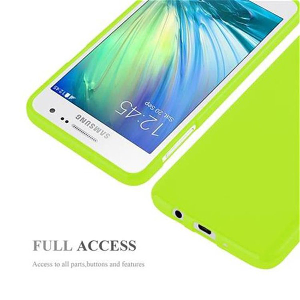 CADORABO TPU Handyhülle, JELLY GRÜN Jelly 2015, Backcover, Samsung, A3 Galaxy