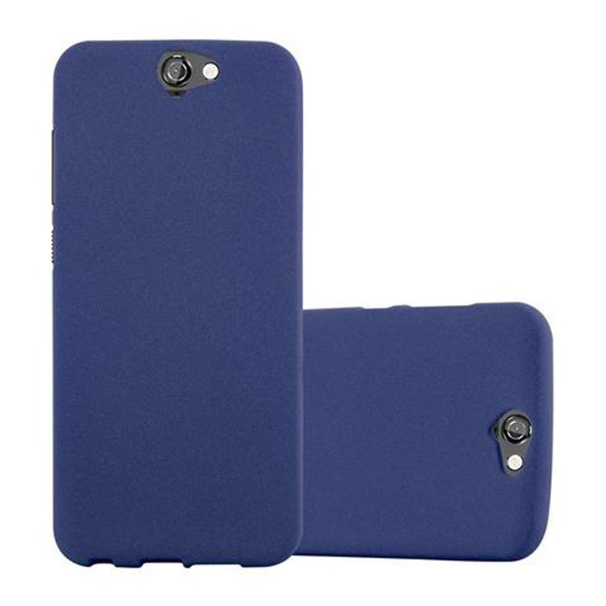 TPU Schutzhülle, A9, DUNKEL BLAU FROST Frosted ONE HTC, CADORABO Backcover,