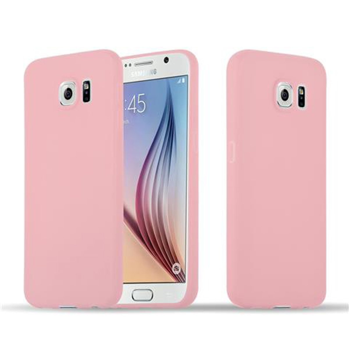im Galaxy CADORABO Backcover, CANDY Style, ROSA S6, Hülle Samsung, TPU Candy