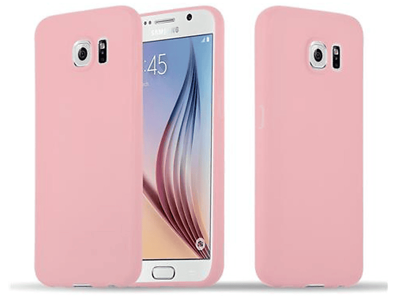 CADORABO Hülle im TPU Candy Style, Backcover, Samsung, Galaxy S6, CANDY ROSA