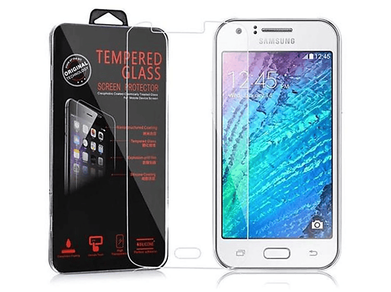 Glas J1 Tempered Samsung Schutzfolie(für Galaxy 2015) CADORABO Schutzglas